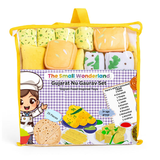 Gujarat Nu Gaurav Thali -Gujrati Food Inspired play food toys