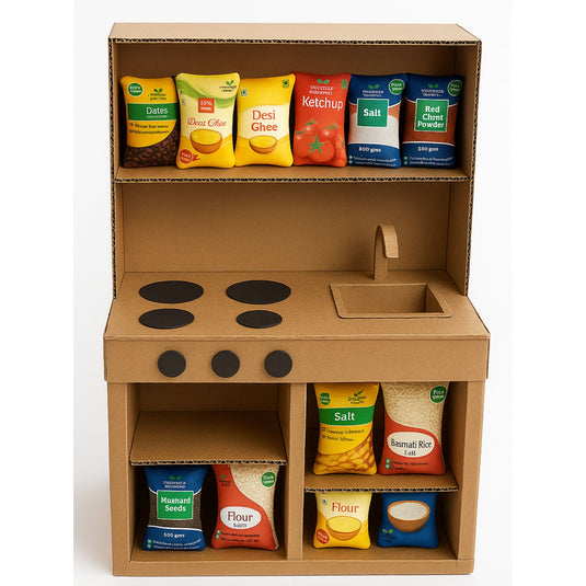 Tiny Trader: Indian Grocery Essentials Play Set - 25 Item