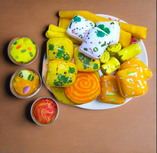 Gujarat Nu Gaurav Thali -Gujrati Food Inspired play food toys