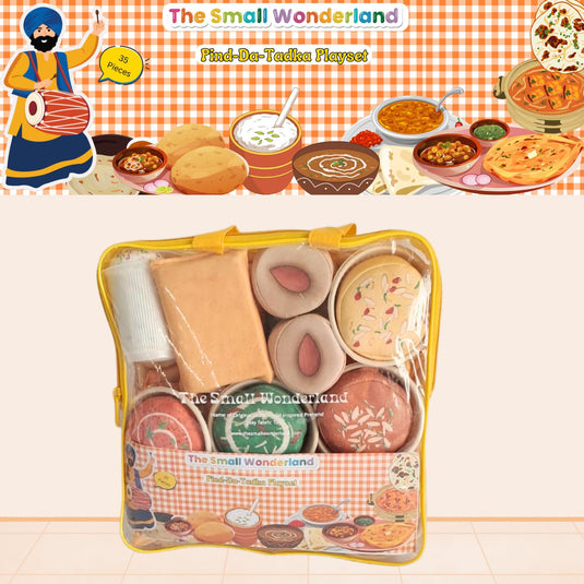 Pretend Play Punjabi Play food set .