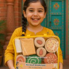 Pretend Play Punjabi Play food set .