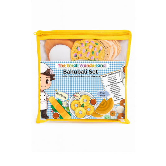 Bahubali Set-20 Piece Set-South Indian food inspired Pretend Play Food Toys