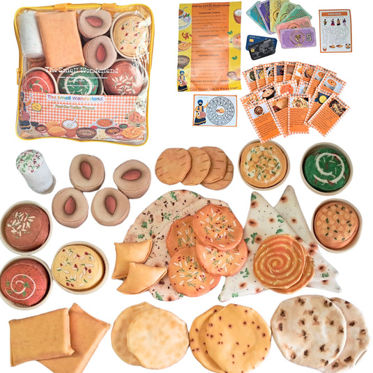 Pretend Play Punjabi Play food set .