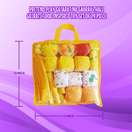 Gujarat Nu Gaurav Thali -Gujrati Food Inspired play food toys