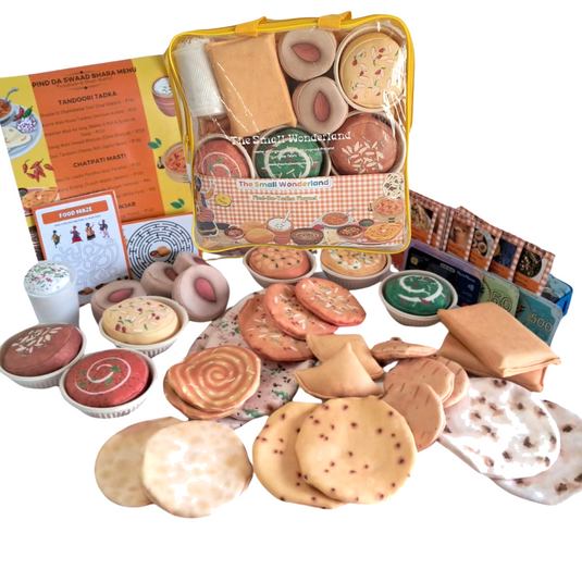 Pretend Play Punjabi Play food set .