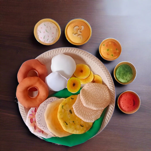 Bahubali Set-20 Piece Set-South Indian food inspired Kitchen/Cooking Pretend Play Food Toys