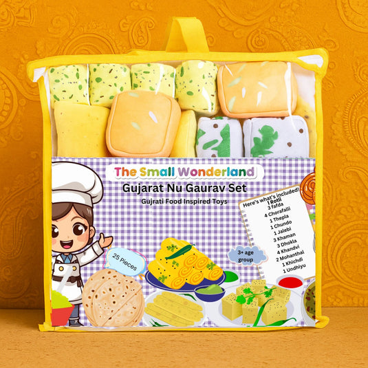 Gujarat Nu Gaurav Thali -Gujrati Food Inspired play food toys