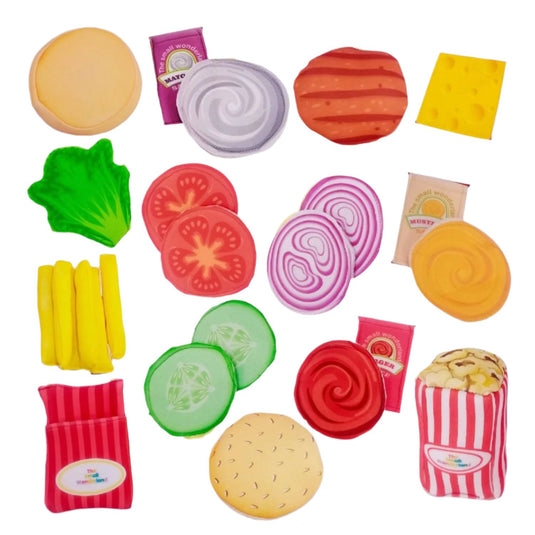 Pretend play Burger ,French fries & popcorn