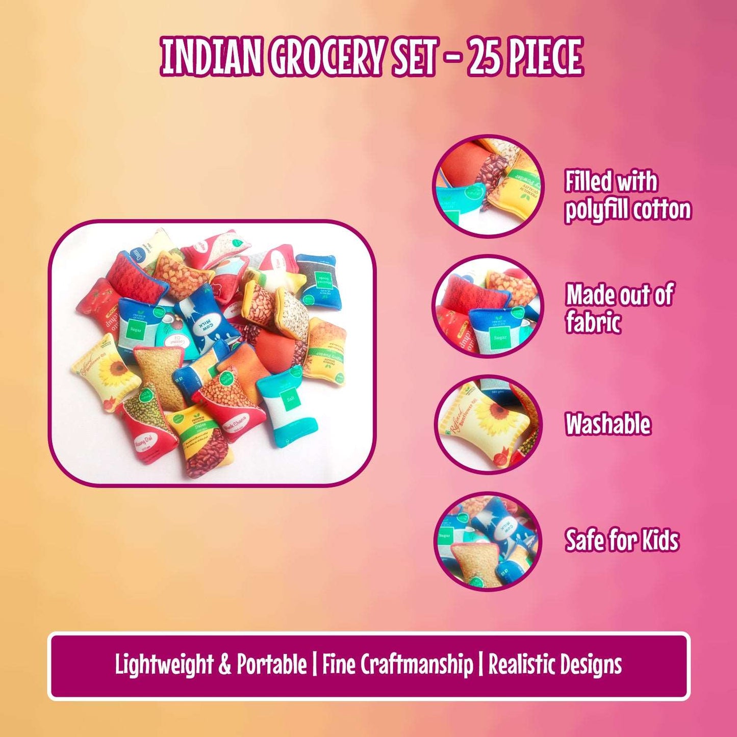 Indian Grocery -Set of 25 Item