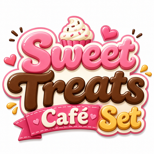 Sweet Treats Café Bundle – 4 Pretend Play Dessert Sets