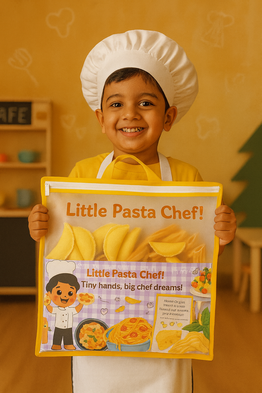 Pretend Play Fabric Pasta Set-60 Pieces-Realistic looking kids play food toys