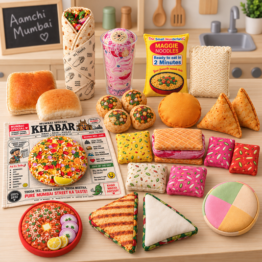 Aamchi Mumbai Pretend Play Food Toys- Indian food inspired kitchen toys