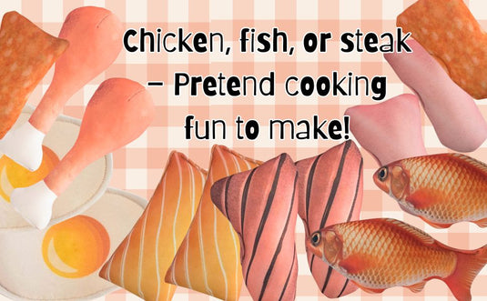 Pretend play Non veg items - 20 piece- Realistic kids play food toys