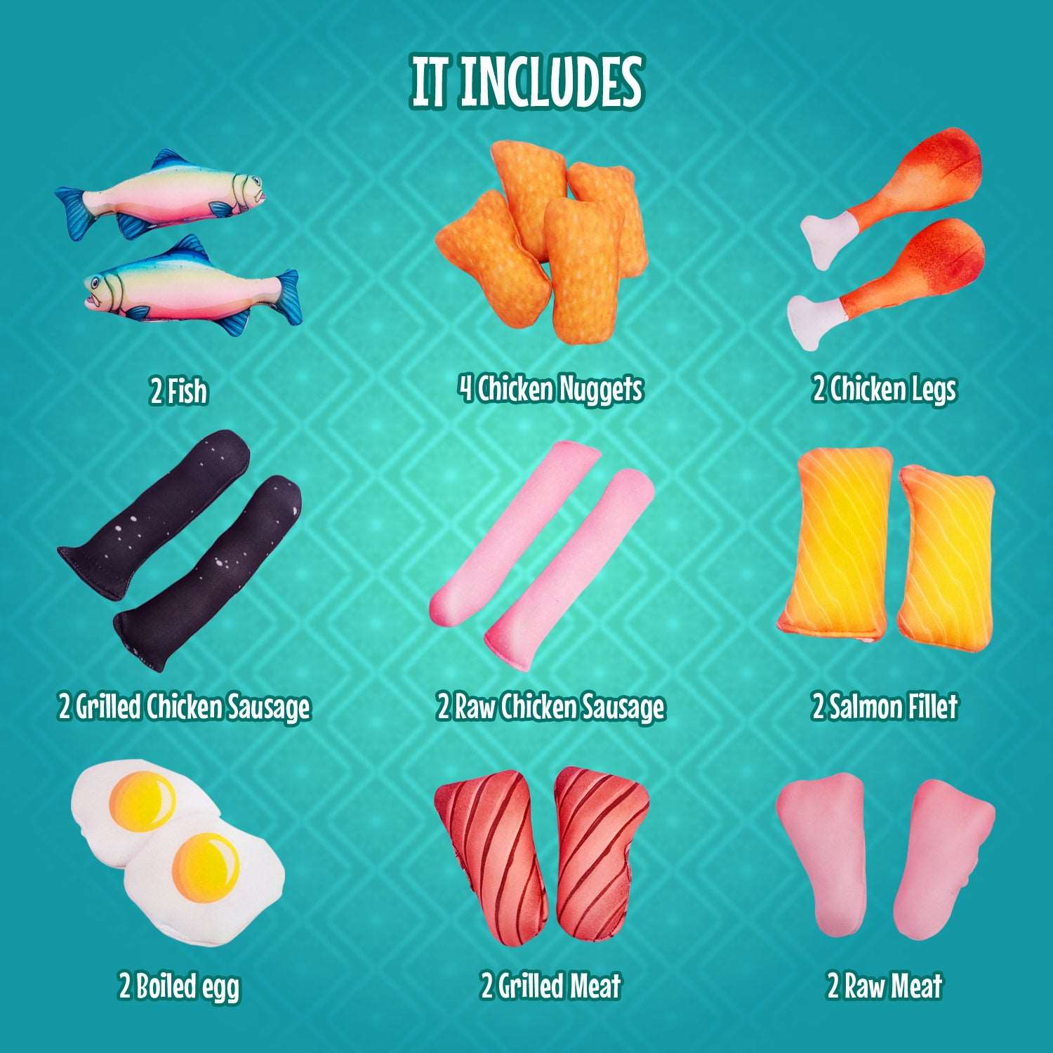 Pretend play Non veg items - 20 piece