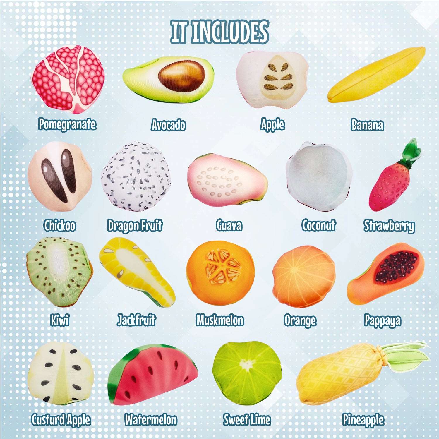 pretend play fruits