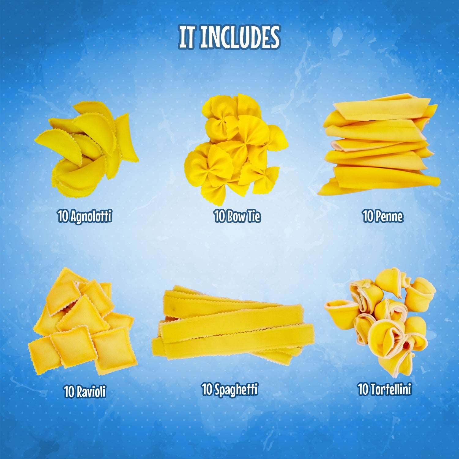 Pretend play fabric Pasta set of 60 pice