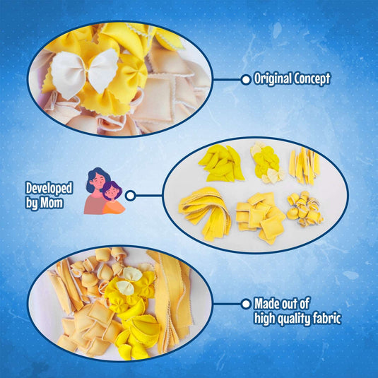 Pretend play fabric Pasta set of 60 pice