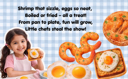 Pretend play Non veg items - 25 piece- Realistic kids play food toys
