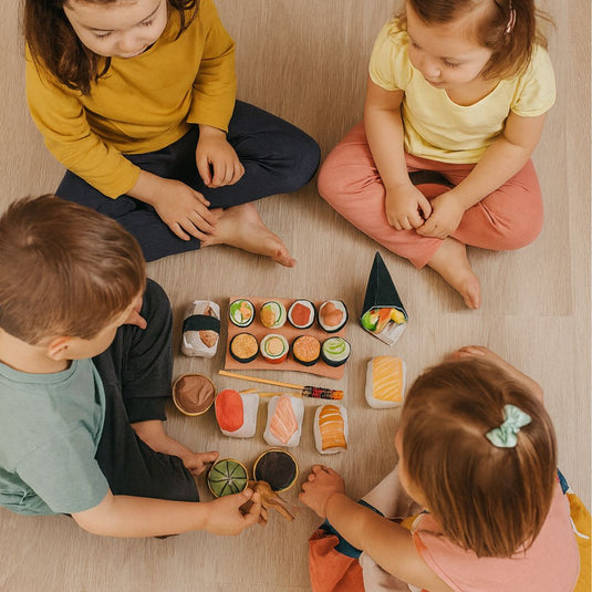 Pretend Play Sushi set of 22 piece- Realistic kids play food set