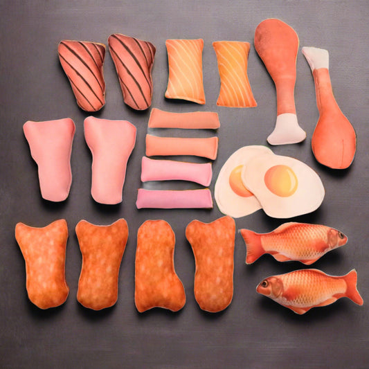 Pretend play Non veg items - 20 piece- Realistic kids kitchen/cooking play food toys