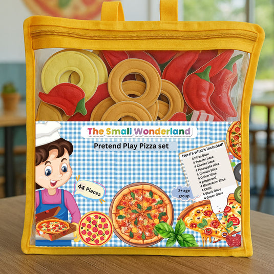 The Small Wonderland Pretend Play Pizza Set – 44 Pieces