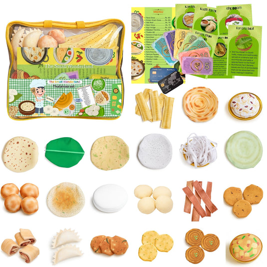 Thalaivaa set- 50 Piece south indian food inspired play food.
