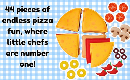 The Small Wonderland Pretend Play Pizza Set – 44 Pieces