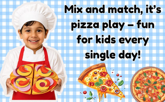 The Small Wonderland Pretend Play Pizza Set – 44 Pieces
